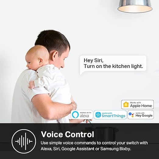 Kasa Apple HomeKit Smart Dimmer Switch KS220P3, Single Pole, Neutral Wire Required,2.4GHz Wi-Fi Light Works with Siri, Alexa and Google Home,UL Certified, No Hub Required,White, 3 Count (Pack of 1)