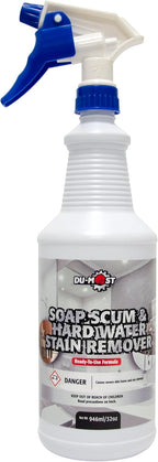 DU-MOST Soap Scum & Hard Water Stain Remover, High Foaming Acid Cleaner Removes Limescale & Soap Residue, Kitchen & Bathroom Use, 32 Oz