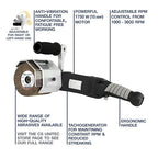 CS Unitec | PTX ECO Smart | Linear Finishing System. Surface Finishing on Stainless Steel, Aluminum, & Metals. Anti-Vibration Handle, Variable Speeds, High Torque, 7.25 Lbs - Made in Germany