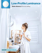 Sunco 12 Pack Recessed Lighting 6 Inch LED, Canless Ceiling Lights Slim with Junction Box, 850 LM, 14W (100W Equivalent), 6000K Daylight Deluxe, Dimmable, Wafer Thin, 50000 Lifetime Hours ETL.