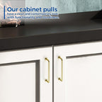 JOY DECOR Cabinet Pulls – 5 Inch Hole Center, Polished Brass, 20 Pack, Zinc Alloy Cabinet Handles for Drawers & Cupboard – Vintage Style Hardware for Kitchen, Bathroom, Dresser, Furniture Makeover