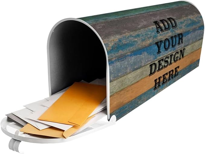 Personalized Mailbox Covers Custom Picture/Photo/Text Magnetic Standard Size Mailbox Wraps Post Letter Box Cover for Garden Yard Outdoor Decorations-11