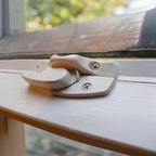 Window Sash Lock & Latch and Keeper Replacement for Andersen 200 Series Narroline and 400 Series Tilt-Wash Double-Hung Windows 1968 to Present (1 Pack, White Color)