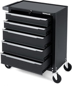 IRONMAX 5-Drawer Tool Chest with Wheels, Rolling Tool Storage Organizer Toolbox with Locking System & Liner, Metal Tool Cabinet for Warehouse, Garage, Workshop, Household