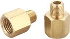 Brass Pipe Fitting, Adapter, 1/8 Inch NPT Male Pipe x 1/4 Inch NPT Female Pipe, Pack of 5