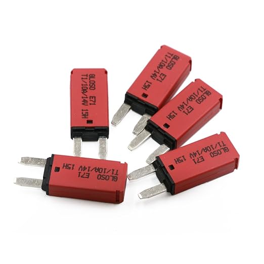 E71 Auto-Resettable Blade Fuse - Low Profile ATM Mini 10A, UL Certified (5-Pack)