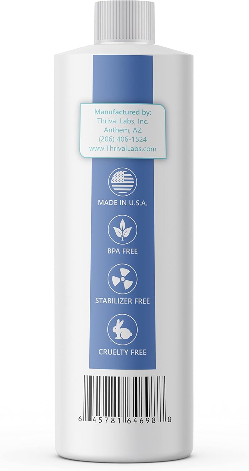 ProH2O2 3% Food Grade Hydrogen Peroxide – Natural Cleaner & Disinfectant – For Household Use – Ideal for Cleaning, Sanitizing & Gargle – 8 fl oz Spray & 32 fl oz Refill (Combo Pack)