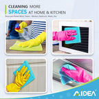 AIDEA Microfiber Cleaning Cloth-150PK, Soft Microfiber Towels for Cars, Absorbent Cleaning Rags, Lint-Free Streak-Free Wash Cloths for House, Kitchen, Window(12in.x12in)