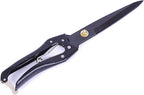 Grass Sheep Shear - Coated Wear-Resistant Handle, Manganese Steel Double-Edged, Strong Spring Suitable For Manual Shearing of Cow, Sheep, and Horse Hair (Black 10.2 inches)