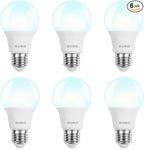 BUBO A19 LED Light Bulbs, 40 Watt Equivalent LED Bulbs, Daylight 5000K, 550 Lumens, E26 Standard Base, Non-Dimmable, 5W Daylight LED Bulbs for Bedroom Living Room Home Office, 6 Pack