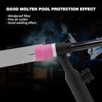 2pcs #12 TIG Welding Cup Pink Ceramic Cup 3/32'' Diffuser for WP-9 WP-20 WP-25 Series TIG Welding Torch Accessories