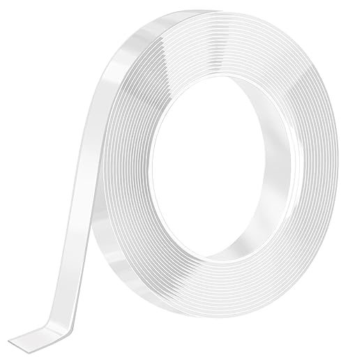 Nano Strong Mounting Adhesive Tape Double Sided Tape Heavy Duty Removable Clear Two Sided Double Stick Wall Tape 1/2in*10ft