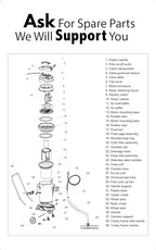 Industrial Wet/Dry Vacuum Cleaner | 2 Motors | 2000 Watt Power | 225 CFM | 21-Gallon Capacity JM773