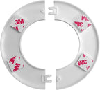 2 Pack Wall Split Flange ABS Round Escutcheon Plate for 3.0"/ 76mm Diameter Pipe Faucet Decoration Accessories (White)