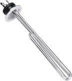 DERNORD 120V 1650W Tri-clamp Foldback Heating Element Stainless Steel Immersion Water Heater with 3-Wire Electrical Locking Plug (2 Inch Tri clamp)