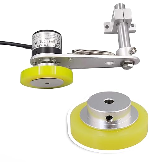 CNBTR 50x6mm Aluminum Silicone Industrial Encoder Wheel Meter Measuring Wheel for Rotary Encoder