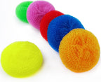 NSBELL 30PCS Plastic Dish Scrubbers for Dishes Plastic Pot Round Scrubber Scouring Pad Nylon Dish Scrubber, Poly Mesh Scouring Dish Pads Non Scratch Scrubbers