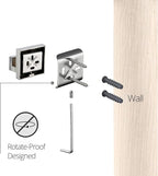 BAGNOLUX Bathroom Hardware Set 4 Pieces, Bath Towel Holder Set SUS304 Stainless Steel, Towel Bar Rack Set for Wall Mounted, Square Bathroom Accessories Set Fixture Heavy Duty Brushed Nickel