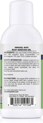 Heavy-Duty Rust Stain Remover for Metal Surfaces Including Stainless Steel. Our Industrial Use Metal Cleaner and Stainless Steel Rust Remover Gel Needs No Scrubbing, Simply Apply and Rinse off (4 oz)