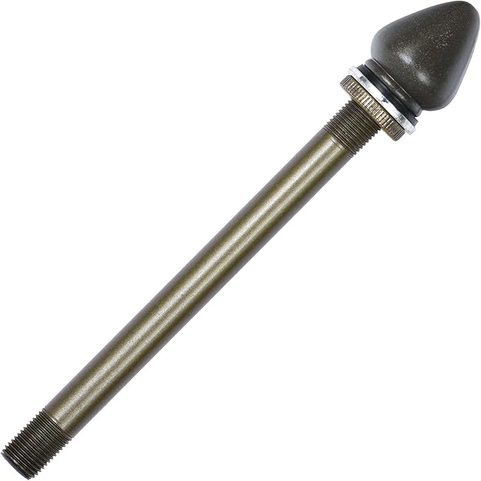 Bieye SS027 Lampshade Support with Finial for Tiffany Style Stained Glass Floor Lamp Table Lamp (G3/8 125mm Waterdrop)