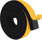 Weather Stripping Door Seal Strip, Adhesive Foam Insulation Tape for Doors and Windows, Closed Cell Weather Stripping for Door Frame, SoundProof Weatherproof Dustproof(2 in x 1 in x 6.5Ft