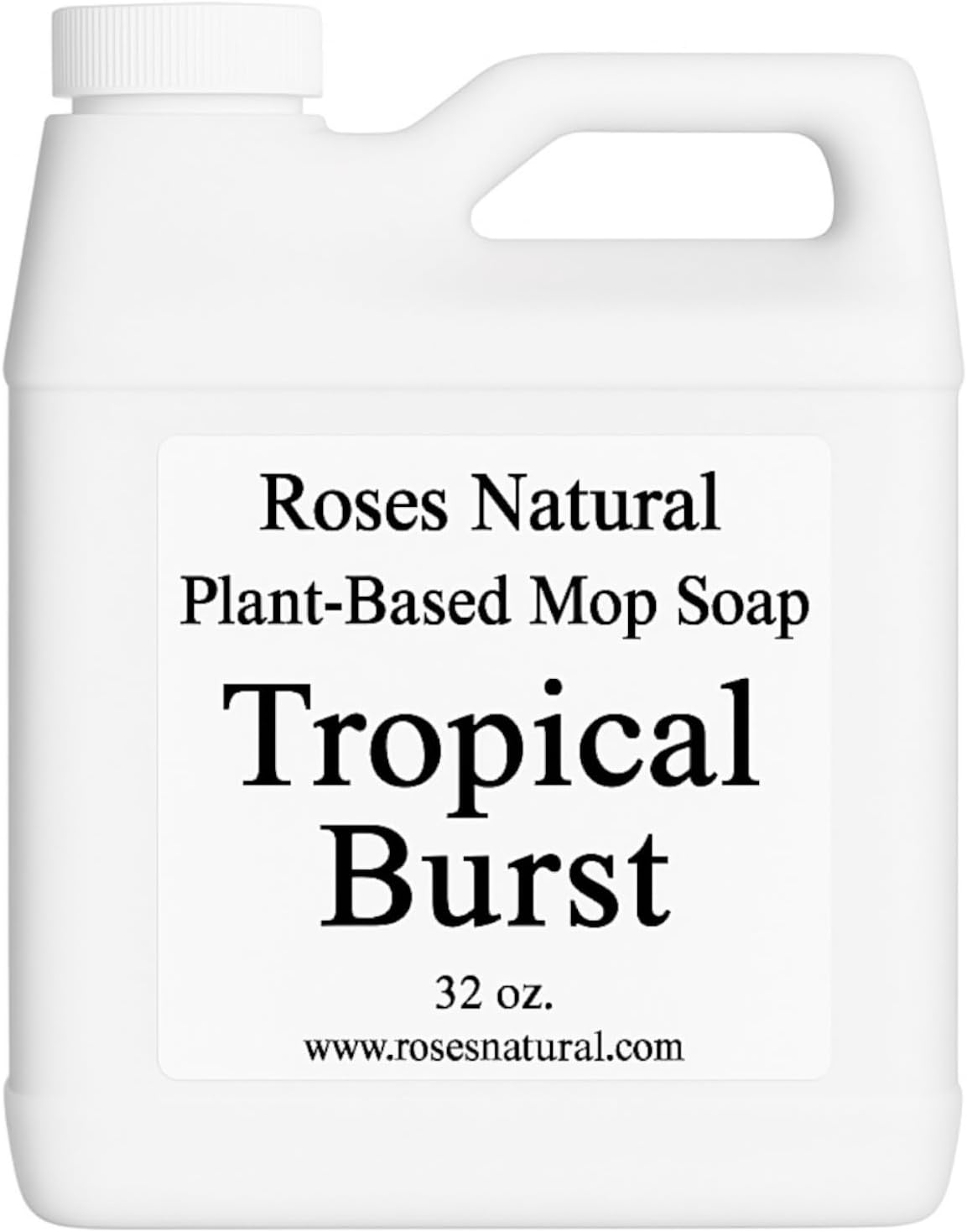 Plant-Based Floor Cleaner Mop Soap – 32 oz | Streak-Free, Highly Scented, Concentrated Mop Solution for Tile, Vinyl, Hardwood & Sealed Floors | Non-Toxic, Eco-Friendly (Tropical Burst)