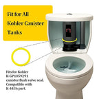3 Pack Flush Valve Seal for Kohler, GP1059291 Silicone Replacement for Toilets, Canister Flush Valve Toilet Tank Gasket Replacement Parts