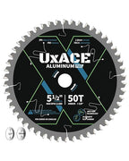 5-1/2-Inch 50-Tooth Circular Saw Blade, 5/8-Inch Arbor, Aluminum, Non-Ferrous Metal Cutting Blade, Carbide Tip, Thin Kerf, for Thin Aluminum, Plastic, Composite