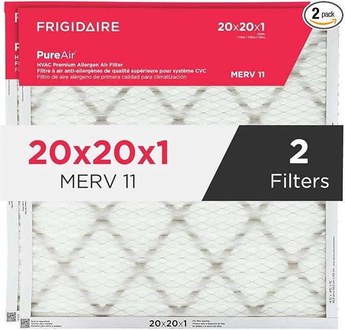 Frigidaire PureAir® 20" x 20" x 1" MERV 11 Air Filter - 2 Pack