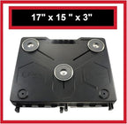 The OmniShelf Magnetic Portable Workstation + Toolbox, Computer & Laptop Stand, Multimeter Case, Utility Shelf w/ 40 lb Capacity, Hands Free Workstation Attaches to HVAC, Trucks & More (3 Count)