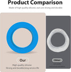 Flush Valve Seal for American Standard and Eljer Toilet, 3 Pack Toilet Parts for 7301111-0070A Upgraded Silicone Material Flush Valve Replacement Kit Gasket Ring for Champion 4 and Eljer Titan 4