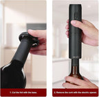 AIKARO - Electric Wine Bottle Opener Automatic Corkscrew, Rechargeable