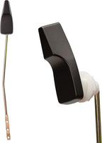 Qualihome Mansfield Toilet Handle Replacement Black, Front Mount Toilet Tank Lever Flush Handle (Black/Bronze)