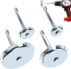 PVC Pipe Reamer, 4Pcs PVC Fitting Saver Tool for Removing SCH 40 from Hub, 1-1/2 In, 2 In, 3 In, 4 In Head, Bit Socket Saver Set for PVC Plumbing, Fits 1/2" Variable Speed Power Drill