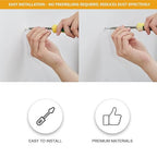 KURUI Drywall Anchors Assortment Kit for Sheetrock Concrete Brick, 350Pcs Wall Anchors and Flat Head Screws, 5 Sizes Picture Hanging Set for Bedroom/Office Wall Art Decor, House Warming Gifts New Home