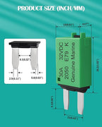 30A Low Profile Mini Fuse Kit– Automotive 30A ATM Manual Reset Circuit Breaker Fuses for Boat, RV, Car, Truck, DC 12V/32V 30 Amp Manual Resettable Blade Assortment Kit with Resettable Fuses