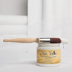 Dixie Belle Paint Company Chalk Finish Furniture Paint - Fluff (16oz) - Matte Soft White Chic Chalk Mineral DIY Furniture Paint