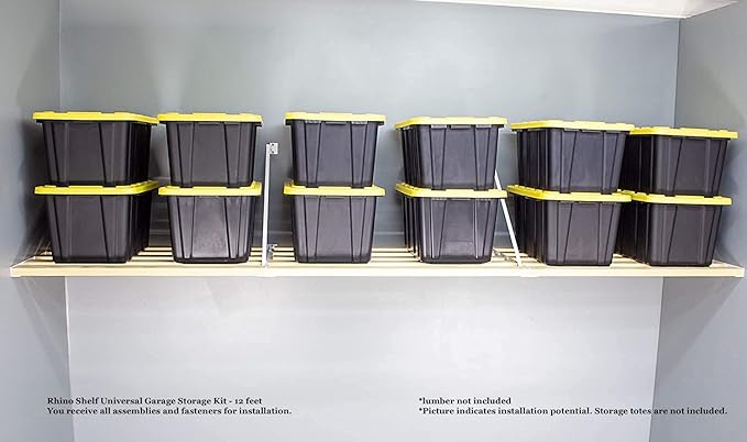 Rhino Shelf Universal Garage Storage Kit - 12 feet