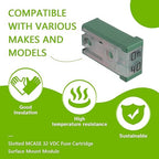 15A 20A 25A 30A 40A 50A 60A 32V Mini Slotted Automotive MCASE Shaped Cartridge Fuse Kit(Pack of 14pcs)