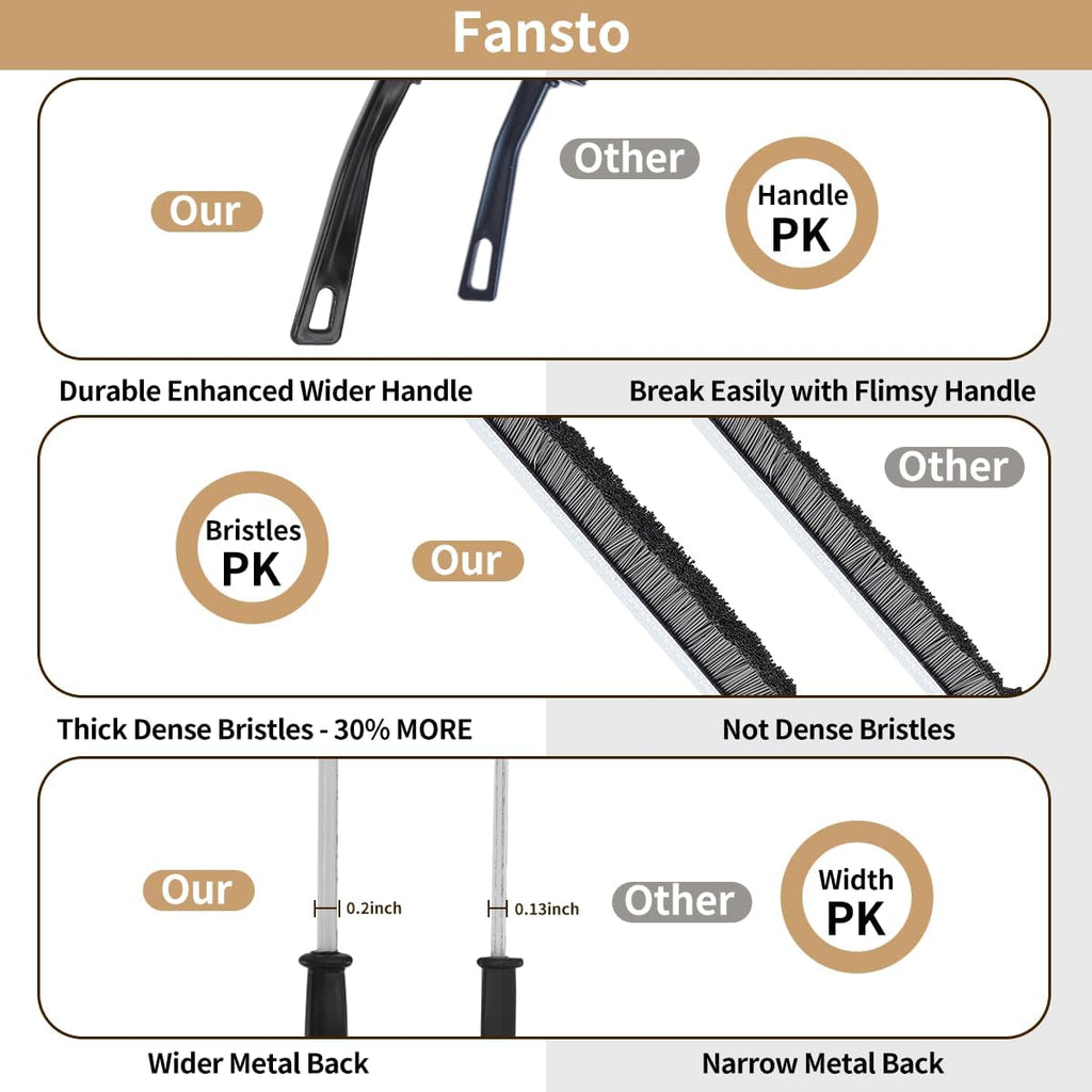 5Pcs Hard Bristle Crevice Cleaning Brush, Multifunctional Grout Cleaner Brush, Thin Gap Cleaning Brush Set, Small Cleaning Tools for Household Use, Kitchen, Bathroom, Toilet, Window Track,Tight Space