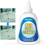 FOLLOWIN Household Mold and Mildew Stain Cleaner Gel Home Cleaner for Front Loader Washing Machine Seal,Tiles Grout,Window Sealant, Bathroom Grout, Sink,Shower Cleansing 8oz