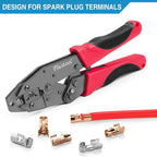 Crimping Tool for Spark Plug Ignition Wire, 8.5mm Ratchet Spark Plug Wire Crimper - Crimping Pliers - Electrical Terminal Crimping Tool