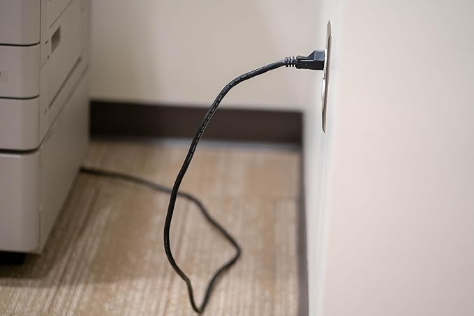 Woods Light Duty Extension Cord - Indoor Power Solution for Office & Household Use - SJTW Extension Cord - 16 Gauge - 3 Conductor - 25 Feet - Black (Pack of 12)