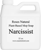 Plant-Based Floor Cleaner Mop Soap – 32 oz | Streak-Free, Highly Scented, Concentrated Mop Solution for Tile, Vinyl, Hardwood & Sealed Floors | Non-Toxic, Eco-Friendly (Narcissist)