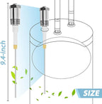 Podoy Powered Anode Rod for Hot Water Heater, Stops Corrosion and Eliminates Rotten Egg Smell for 30-80 Gallon Water Tank Except Bradford White, Titanium Electric Anode Rod Replacement Universal 9.4"