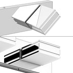 Ralbay LED Modern Bathroom Vanity Lights Chrome 3-Light 24inch Acrylic Modern Bathroom Wall Lighting Fixtures Over Mirror