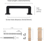 COTYKILEY 10 Pack 3 Inch(76mm) Oil Rubbed Bronze Cabinet Handles Kitchen Cabinet Pulls Kitchen Cabinet Hardware