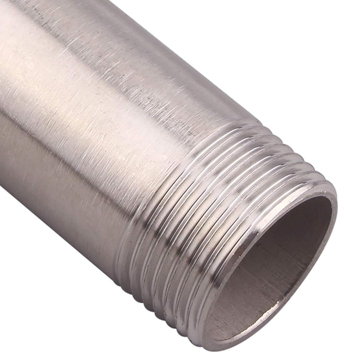 1" X 1" NPT Male Nipple Stainless Steel 304 Cast Pipe Coupling Fitting 4" Length