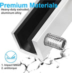 Window Locks, 8 Sets Sliding Security Window Lock with Key for Vertical & Horizontal Sliding Windows & Sliding Doors, Adjustable Window Locks Security Window Stoppers for Patio Bedroom Home and Office