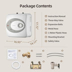 Electric Tank Water Heater-8 Gallon Under Sink Instant Hot Water for RV, Camper, Kitchen, Food Truck, 120V 1500W, Wall or Floor Mounted